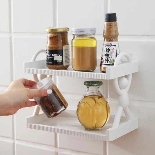 2-Layer Wall Mounted Shelf – Multipurpose Storage Organizer
