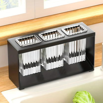 Stainless Steel Kitchen Cutlery Holder with Drain