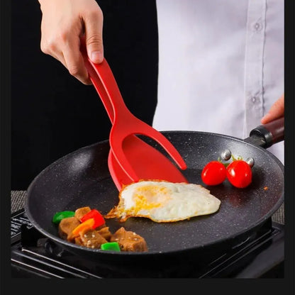 2-in-1 Egg Flipper Cooking Spatula Tong