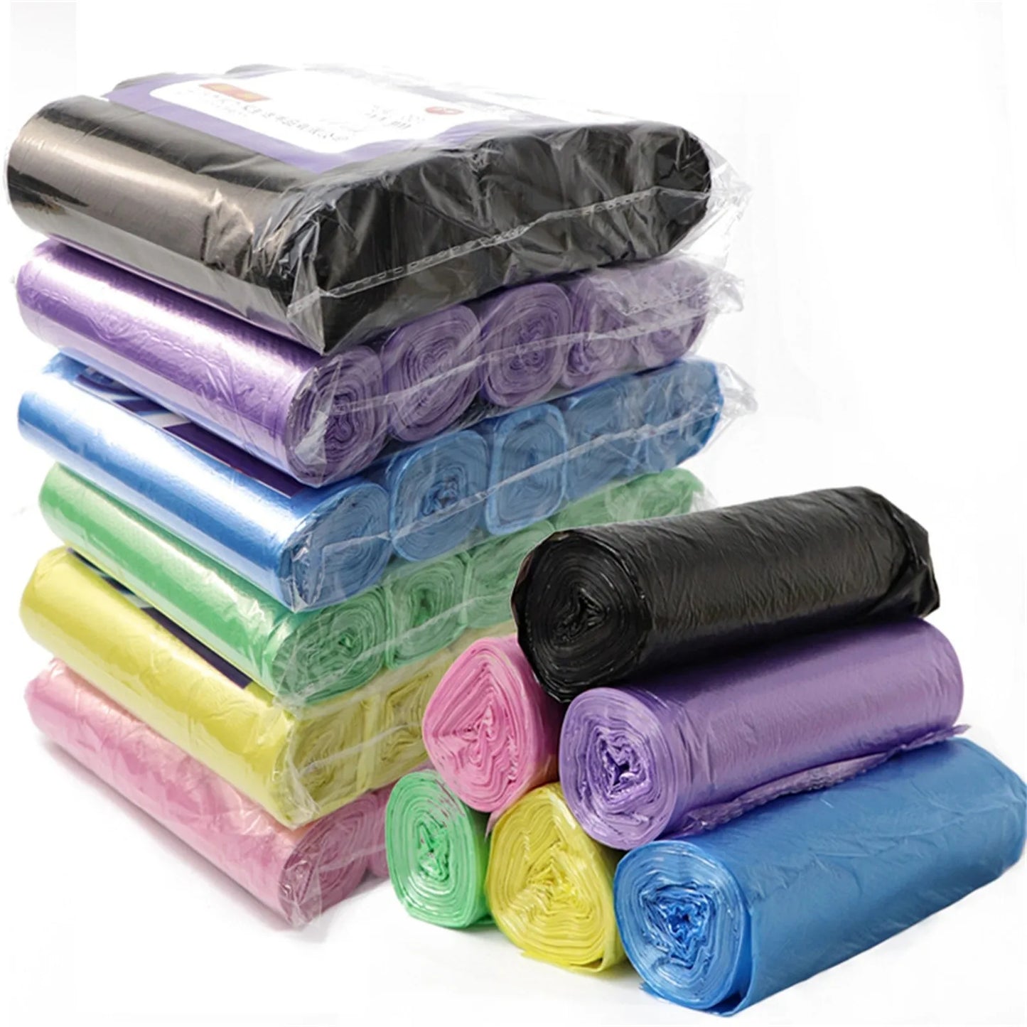 100PCS Disposable Trash Bags Rolls – Durable Kitchen Garbage Bags