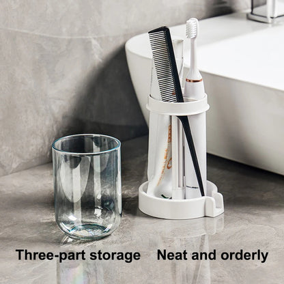 Portable Toothbrush Holder with Mouthwash Cup