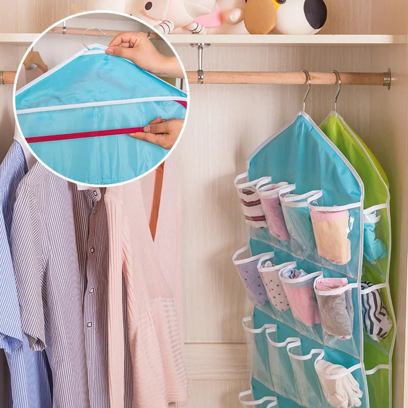 16 Pocket Wardrobe Hanging Organizer