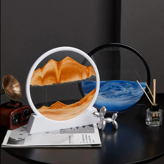 3D Quicksand Hourglass – Rotating Sand Art Frame