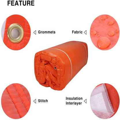 Heavy-Duty Orange PVC Tarpaulin – Waterproof Tarpal Sheet
