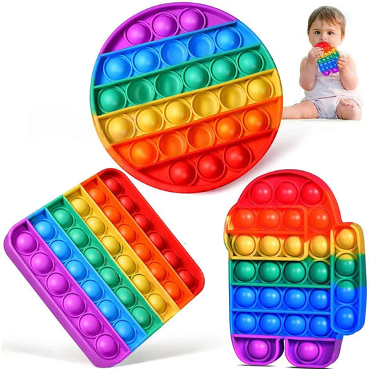 Reusable Baby Poppet Fidget Toy – Silicone Sensory Game