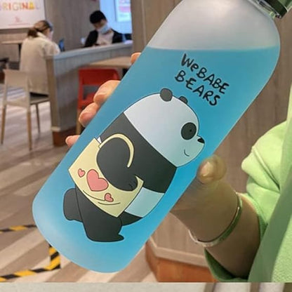 Cute Panda Plastic Water Bottle