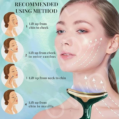 3-in-1 Rechargable Microcurrent Face Massager | Facial, Neck & Eye Lifting Beauty Device