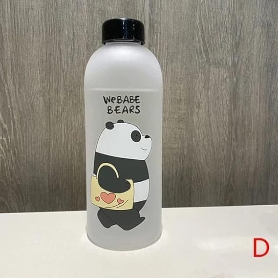 Cute Panda Plastic Water Bottle
