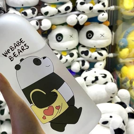 Cute Panda Plastic Water Bottle