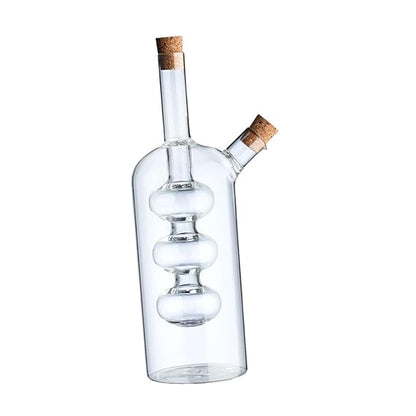 2 in 1 Double Layer Glass Olive Oil Bottle
