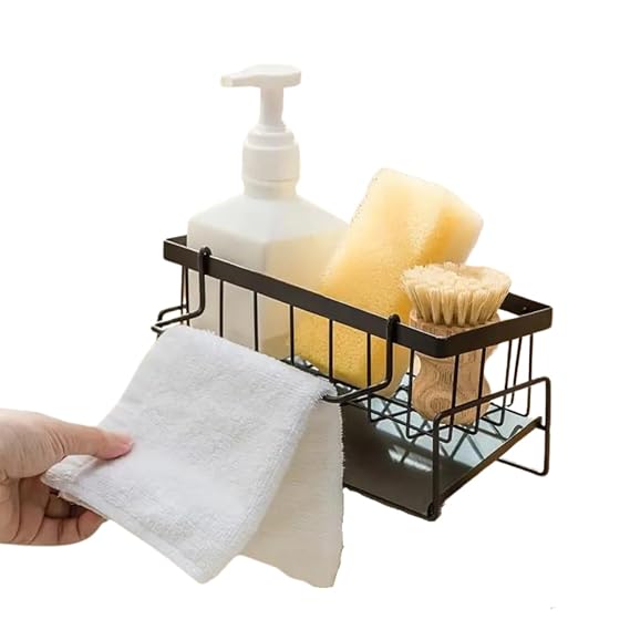 Stainless Steel Sink Organizer and Sponge Holder