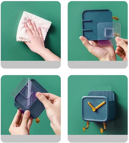 Clock Shaped Wall Mounted Phone Holder