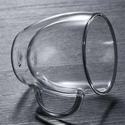 350ml Double Wall Insulated Glass Cup