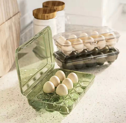 15 Grids Portable Egg Storage Tray Box