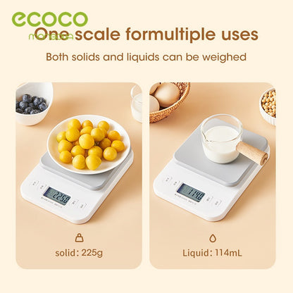 Ecoco Smart Digital Kitchen Scale High Precision Weight Machine