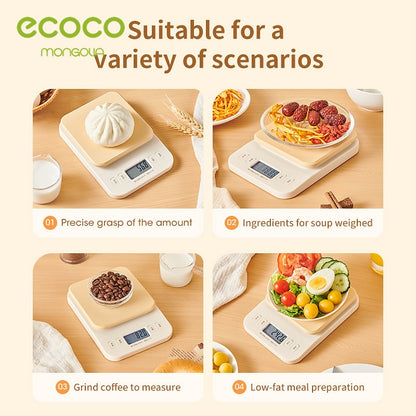 Ecoco Smart Digital Kitchen Scale High Precision Weight Machine