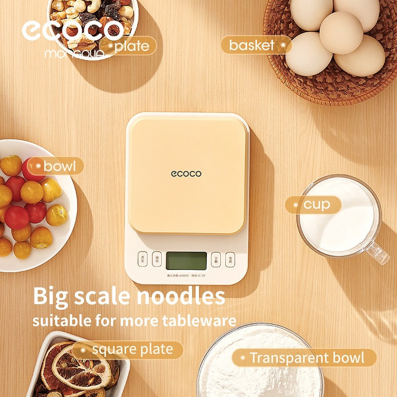Ecoco Smart Digital Kitchen Scale High Precision Weight Machine
