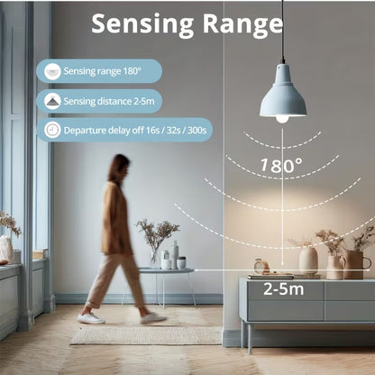 E27 Motion Sensor Lamp Holder | PIR Human Induction Smart Light Socket with Automatic ON/OFF (85–265V)