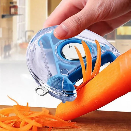 3-in-1 Rotating Julienne Peeler & Vegetable Cutter