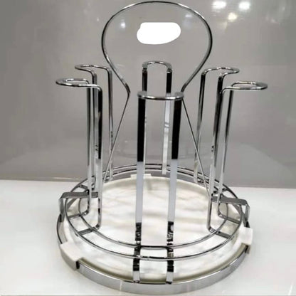 Luxury Metal Glass Drying Rack Organizer Stand