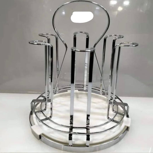 Luxury Metal Glass Drying Rack Organizer Stand