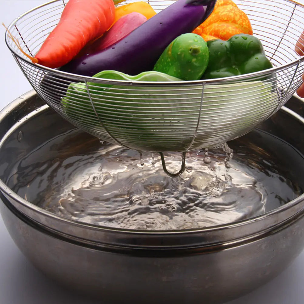Stainless Steel Fruit Basket Strainer – Rust Free Kitchen Drain Rack