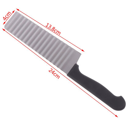 Stainless Steel Potato Wavy Cutter Vegetable Carrot Slicer Knife Kitchen Tools