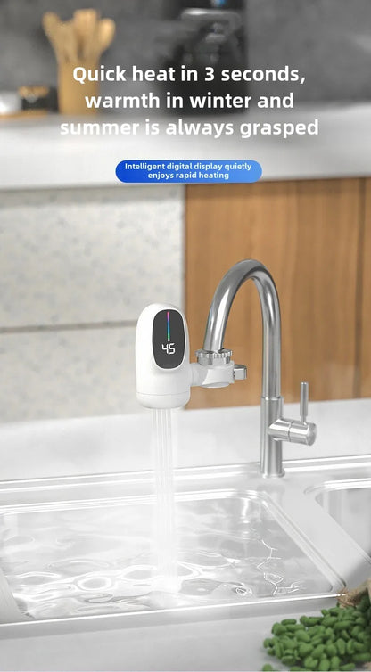 3000W Instant Electric Hot Water Heater Faucet | Tankless Fast Heating Tap with LED Display – Runstore.pk