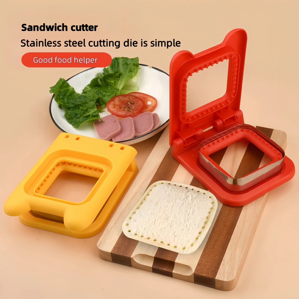 Stainless Steel Sandwich Cutter & Sealer for Kids Fun Lunch Maker