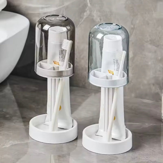 Portable Toothbrush Holder with Mouthwash Cup