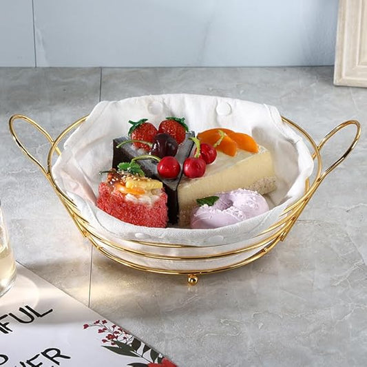 Metal Fruit and Bread Basket