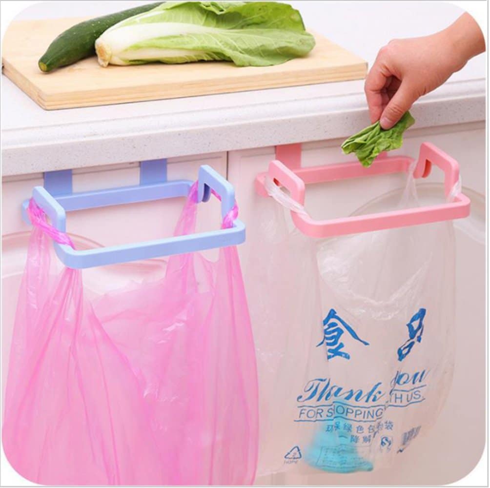 Kitchen Cabinet Hanging Trash Rack & Towel Storage – 1Pc