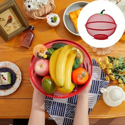 Mesh Fruit Storage Basket with Pest Cover