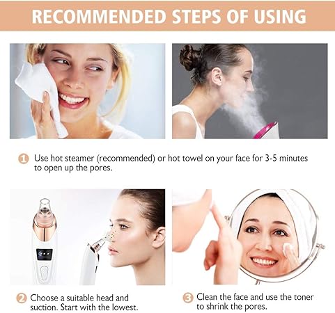 Rechargeable Blackhead Remover Vacuum Pore Cleaner