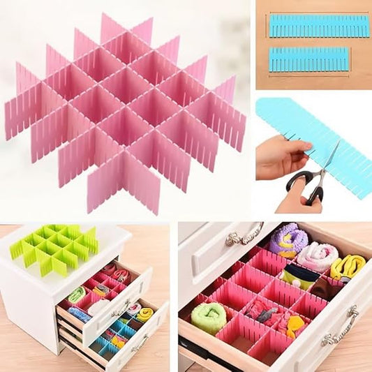 Adjustable Drawer Storage Organizer 4Pcs