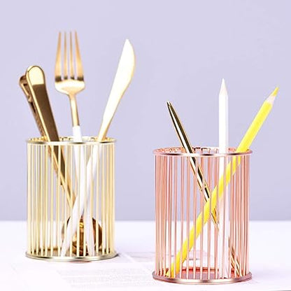 Iron Mesh Pen and Brush Holder