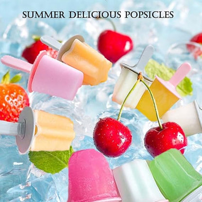 Kids Silicone Ice Cream Mold Tray with Handle