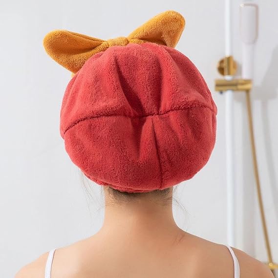 Super Absorbent Hair Towel Wrap – Quick Dry Coral Velvet Hair Cap