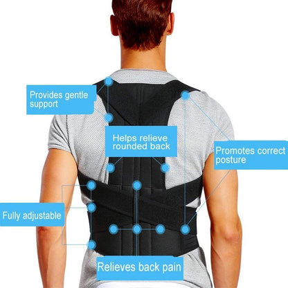 Adjustable Magnetic Posture Corrector Back Brace Support