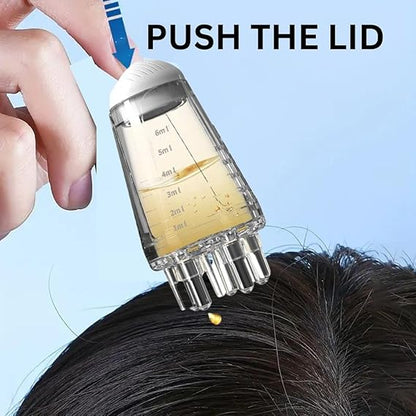 Hair Oil Applicator Bottle – Scalp Massage Comb