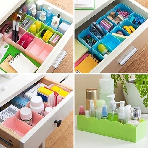 5-Grid Sock & Underwear Drawer Organizer – Plastic Storage Box
