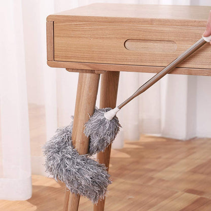 Extendable Stainless Steel Microfiber Duster with Long Handle (100cm)