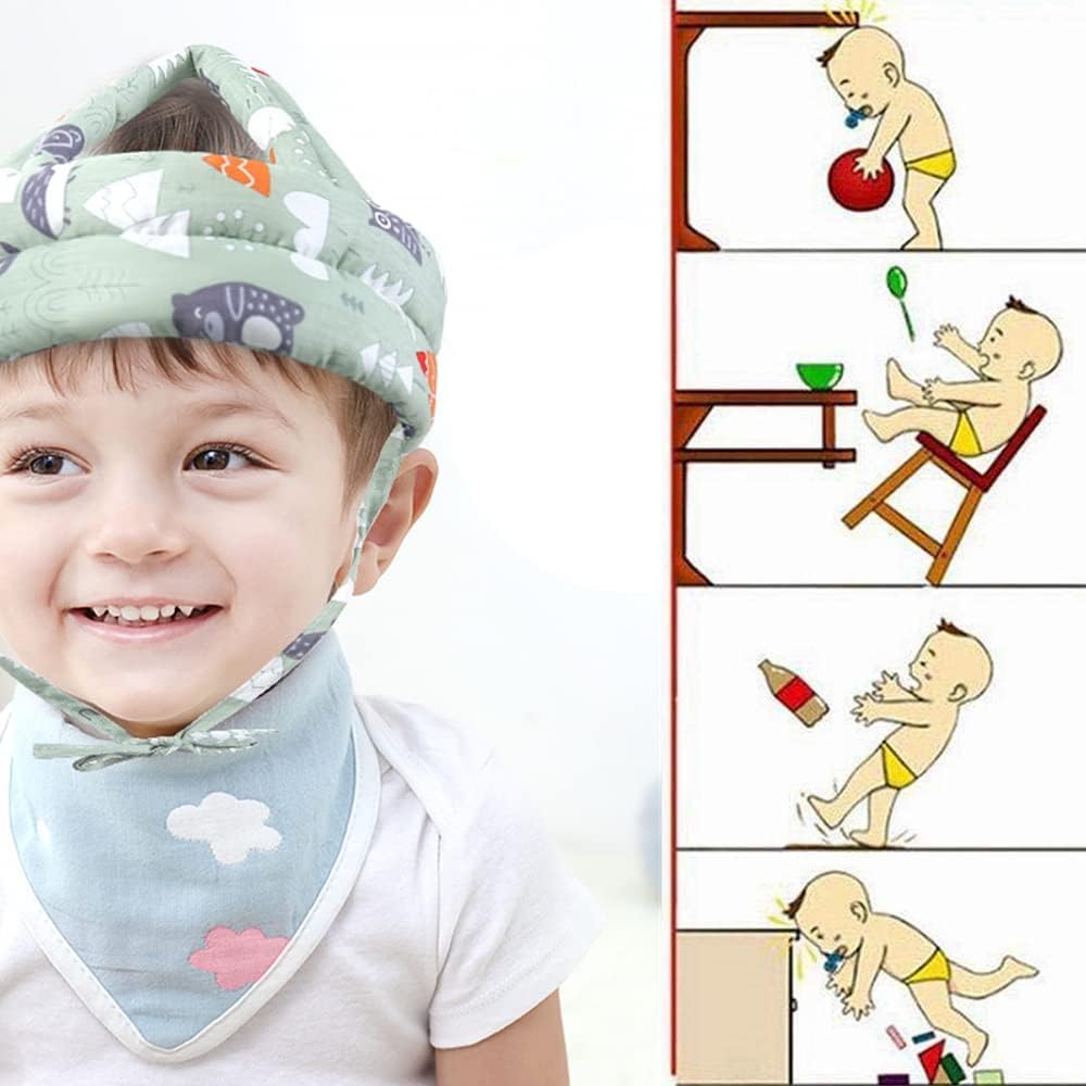 Baby Safety Helmet Adjustable Anti-Collision Head Protector - 1Pc