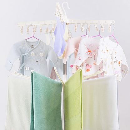 360° Rotating 3-Tier Clothes Drying Rack | Foldable Freestanding Stainless Steel Laundry Stand
