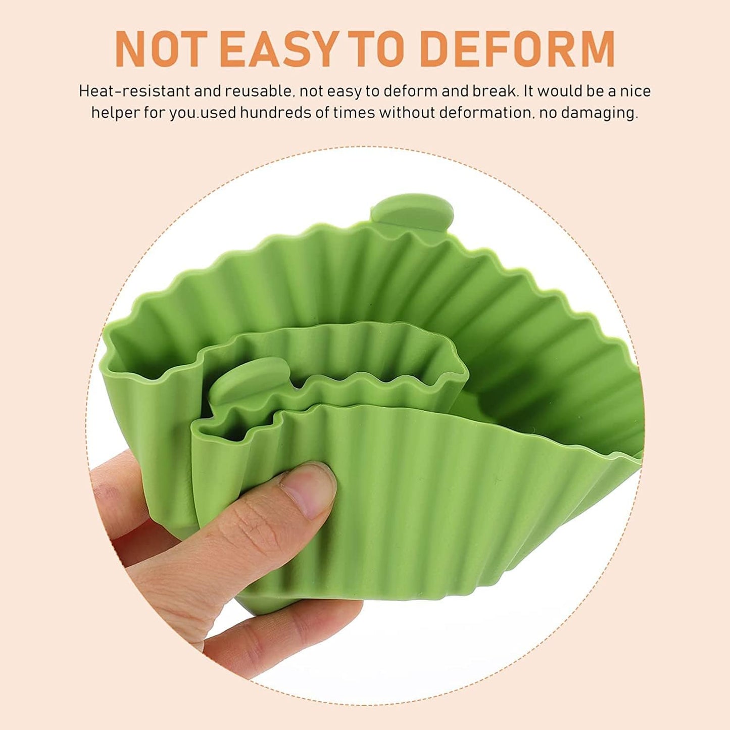 Silicone Reusable Air Fryer Baking Tray 1Pc