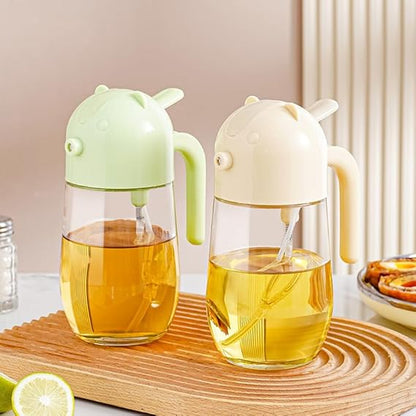 2-in-1 Oil Sprayer & Dispenser Bottle – Glass