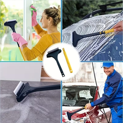 2-in-1 Window Cleaner | 360° Rotatable Glass Wiper & Screen Brush – Runstore.pk