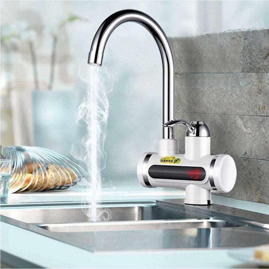 Instant Electric Hot Water Heater Faucet with LED Display | Fast Heating Kitchen Tap – Runstore.pk