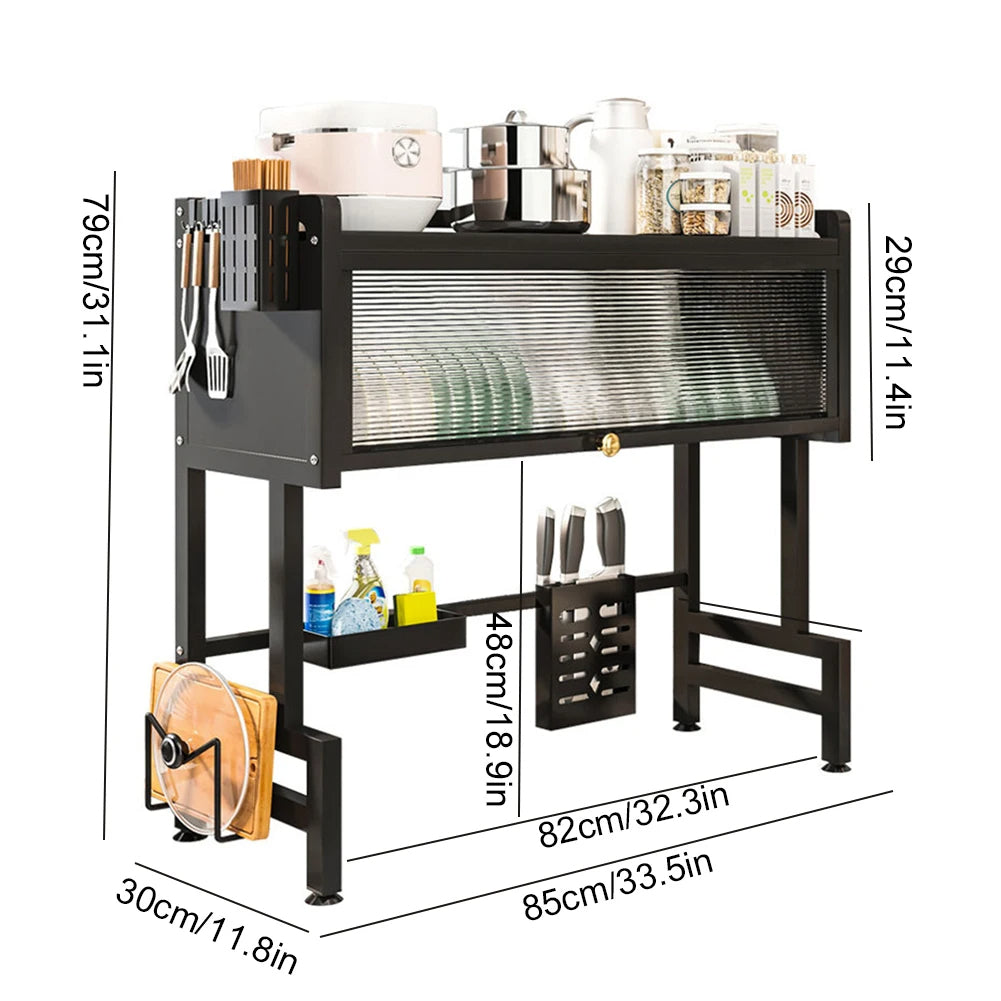 Imorted Metal Big 85cm Over Sink Shelf with Door(Free Delivery Limited Time Offer)
