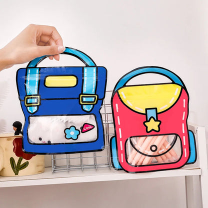 Cute School Bag Candy Bags – Self Sealing Snack Packaging Pouches
